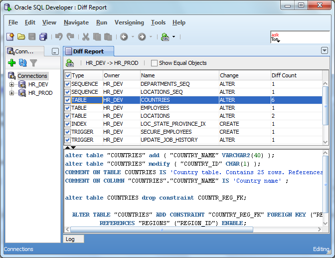 oracle sql developer tool