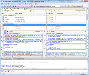 dbForge Schema Compare for Oracle: Schema Comparison Document