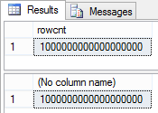 The result shows the incorrect number of rows