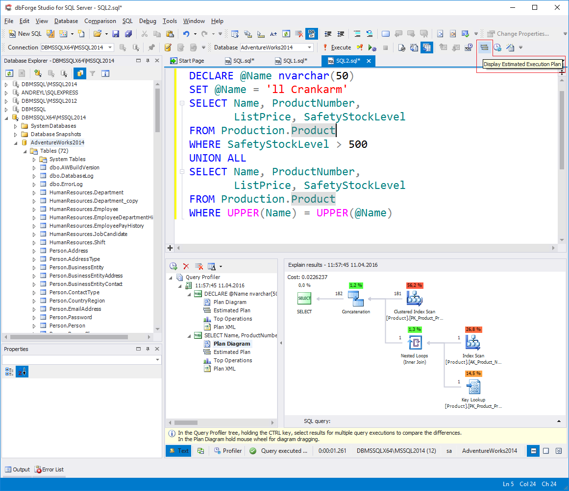 Sql Server Execution Plans Devart Blog 7384