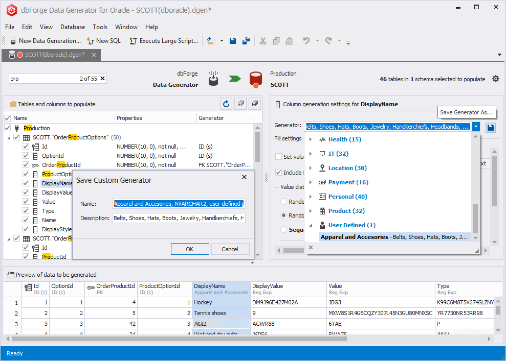 Create Unique dbForge Data Generator - Blog