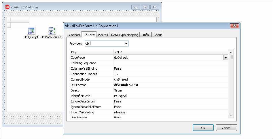 DBF Delphi Direct Connection