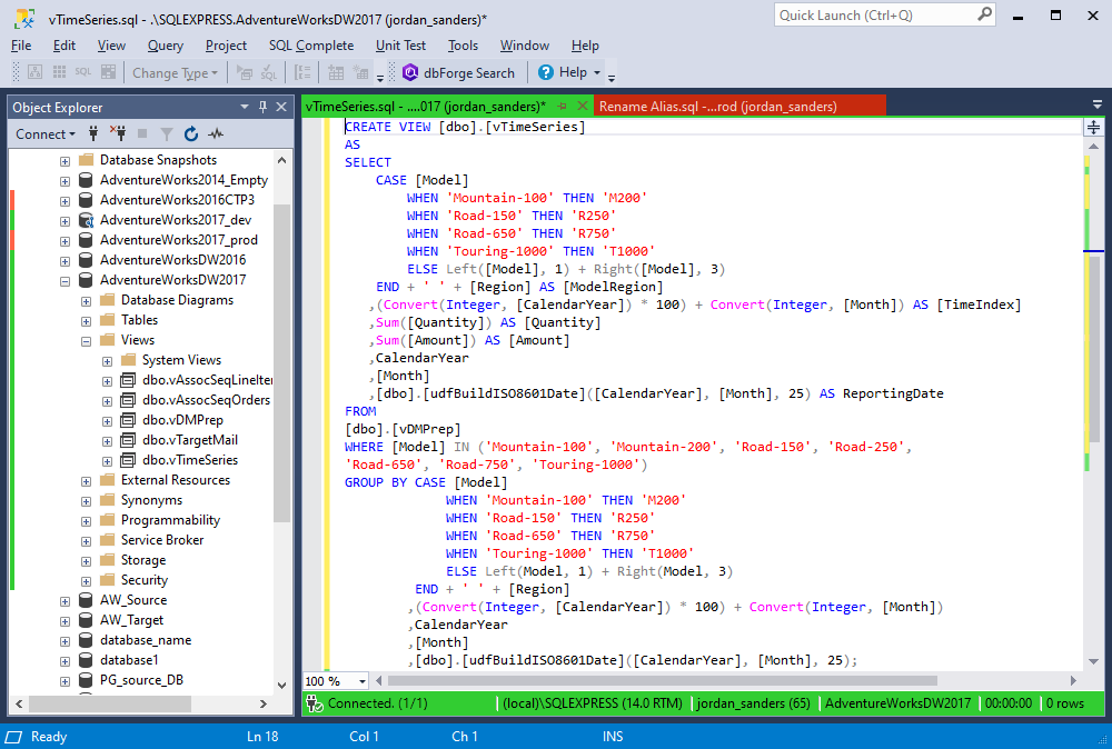 mysql query to visidata