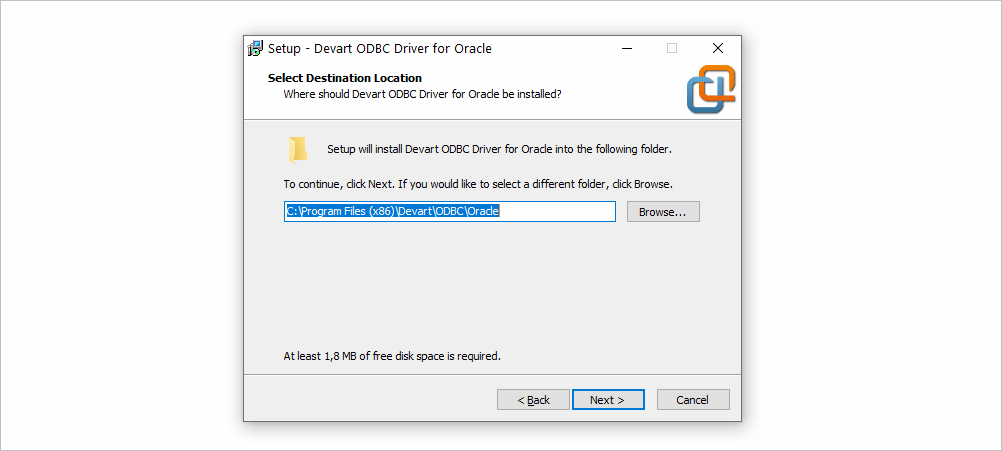 ODBC Driver for Windows  - Installation Path