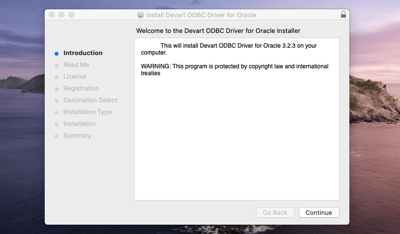 Install ODBC driver on macOS