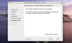 macos sierra odbc manager
