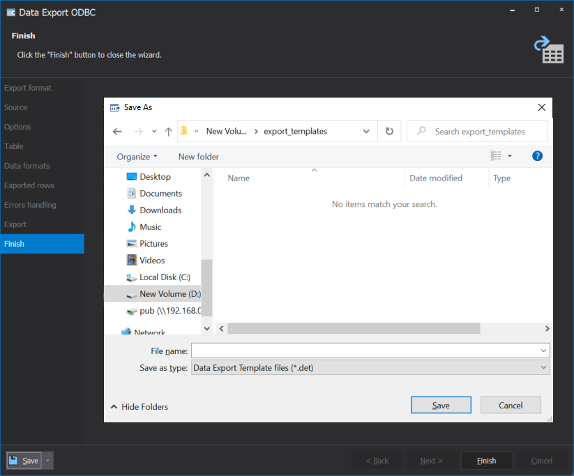 Templates for repeating export scenarios in dbForge Studio for  MySQL 