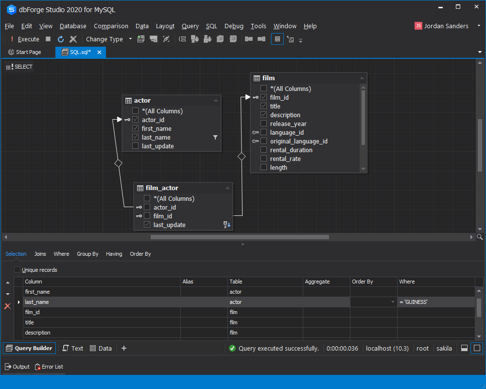 Top MySQL solution - Query Builder