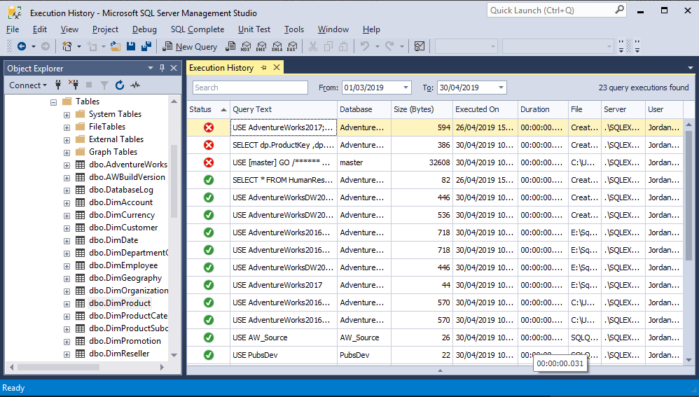 to donate new Zealand Production How to Check SQL Server Query History - Devart Blog