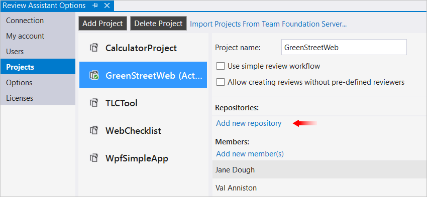 visual studio git code review