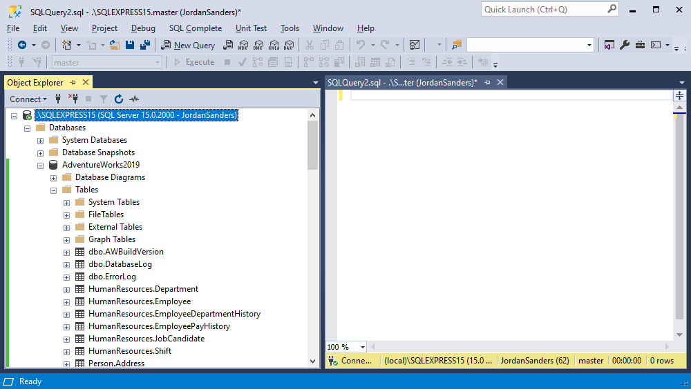 SSMS features - Object Explorer