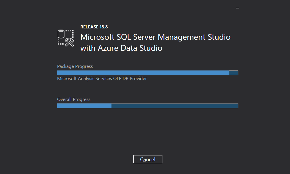 Microsoft SQL Server Management Studio - Installation