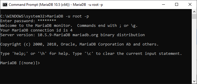 Run the command to log in as the root user