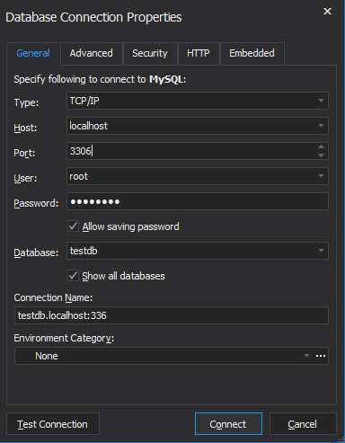 Connect to your MariaDB database via dbForge Studio for MySQL