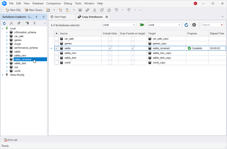 How to Rename a MySQL Database in 8 Easy Methods