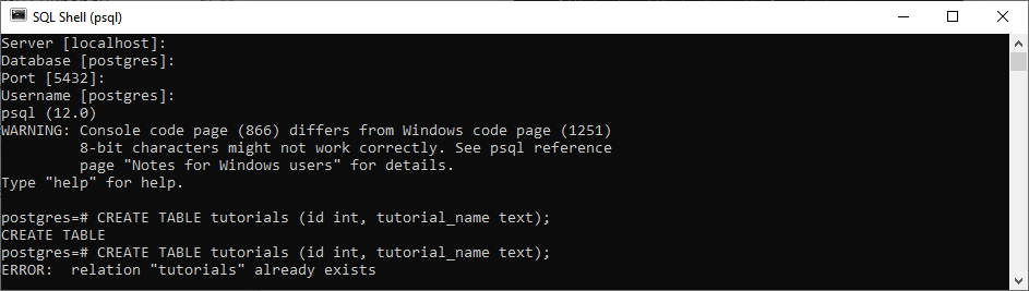 Postgres Create Table Example Varchar Awesome Home