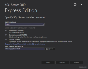 How to download and install SQL Server Express edition?