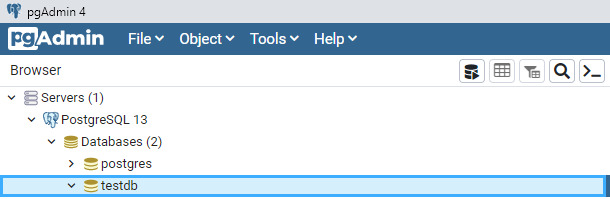 create database postgres