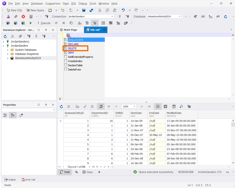 Sql Server Delete All Temporary Tables