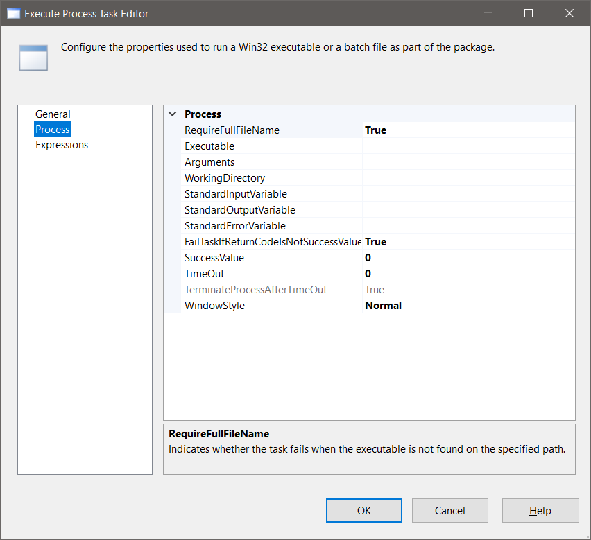 Executing Command Prompt commands in SSIS