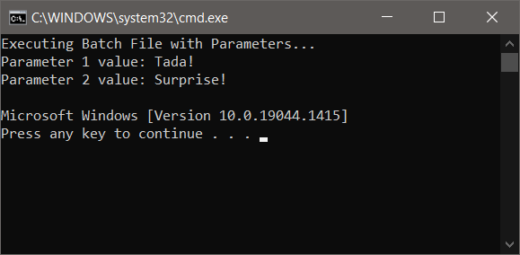 command line - Passing parameters to SSIS Execute process task