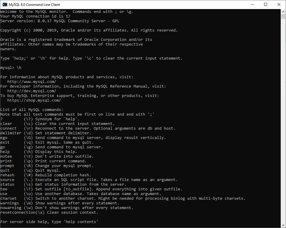 Mysql Show Procedures Command Line