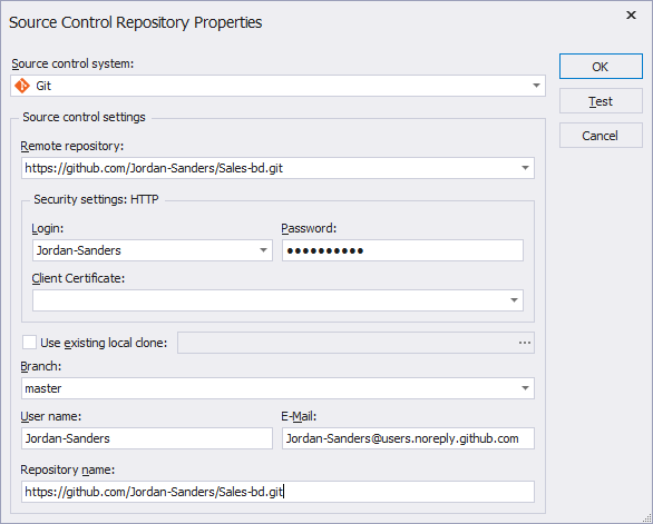 Improved integration with version control systems in the Schema Compare tool