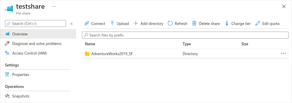 Check the scripts folder in Microsoft Azure Files console