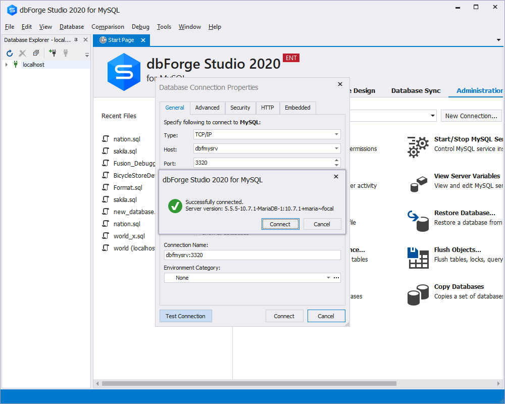 Import mysql database to mariadb