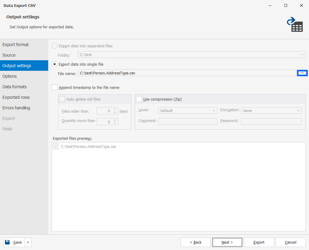 How To Export SQL Server Data From Table To a CSV File