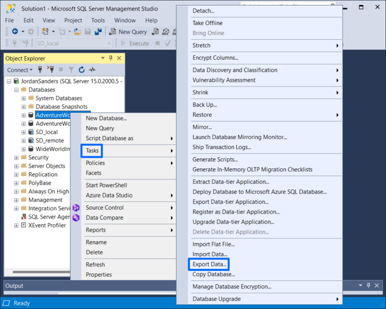 How To Export SQL Server Data From Table To A CSV File