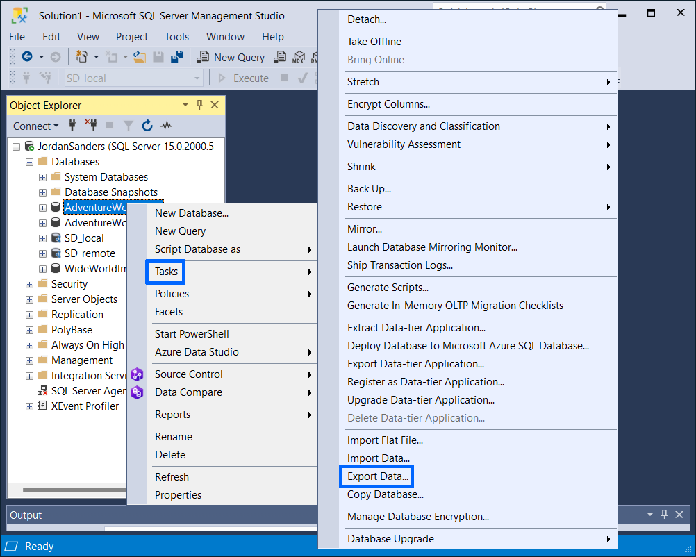 sufficient ice cream bush How To Export SQL Server Data From Table To a CSV File