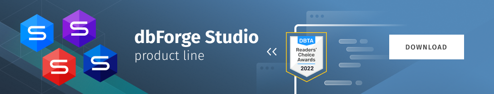 dbForge Studio product line