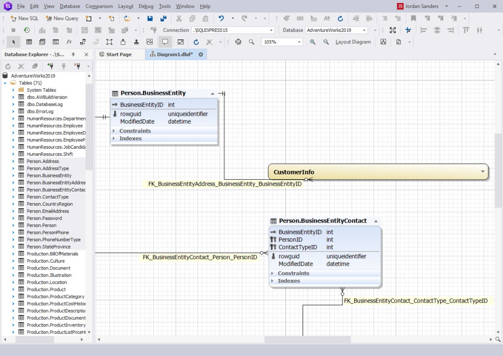 Create ER Diagram for SQL Server Database Using SSMS and SQL Designer -  Devart Blog