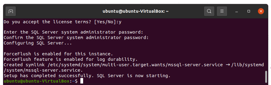 Set up an SQL Server system administrator password