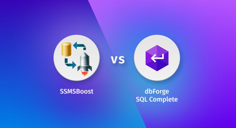 SSMSBoost vs dbForge SQL Complete