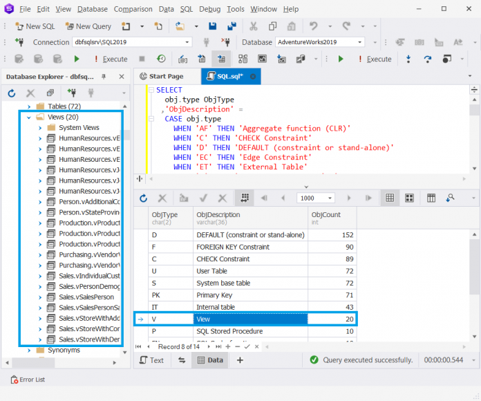 How To Return Sql Server Objects Type Quantity Devart Blog 1506