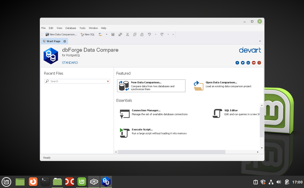 dbForge Data Compare on Linux