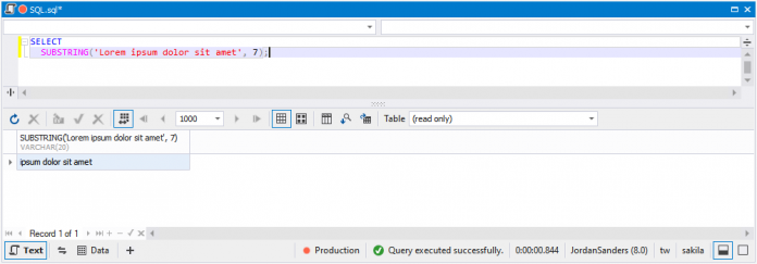 MySQL SUBSTRING Functions - Syntax and Examples