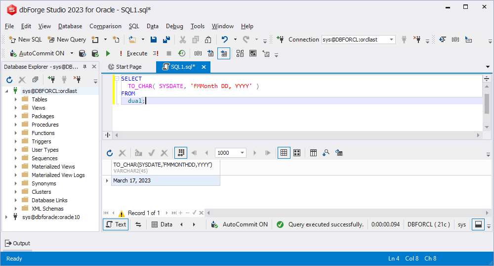 oracle to number format decimal dot