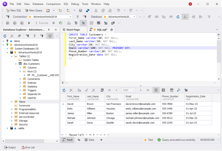 CREATE TABLE in SQL Server – Guide With Examples