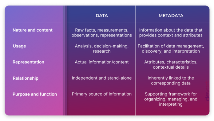 Understanding Data and Metadata - Role and Key Differences