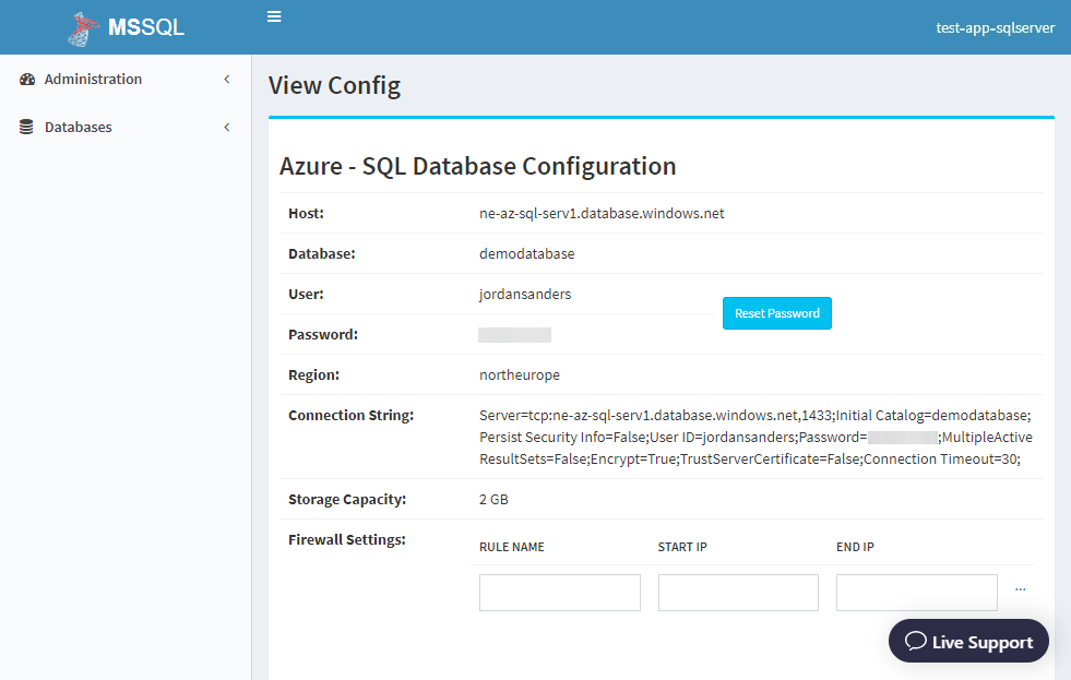 Azure SQL Database configurations