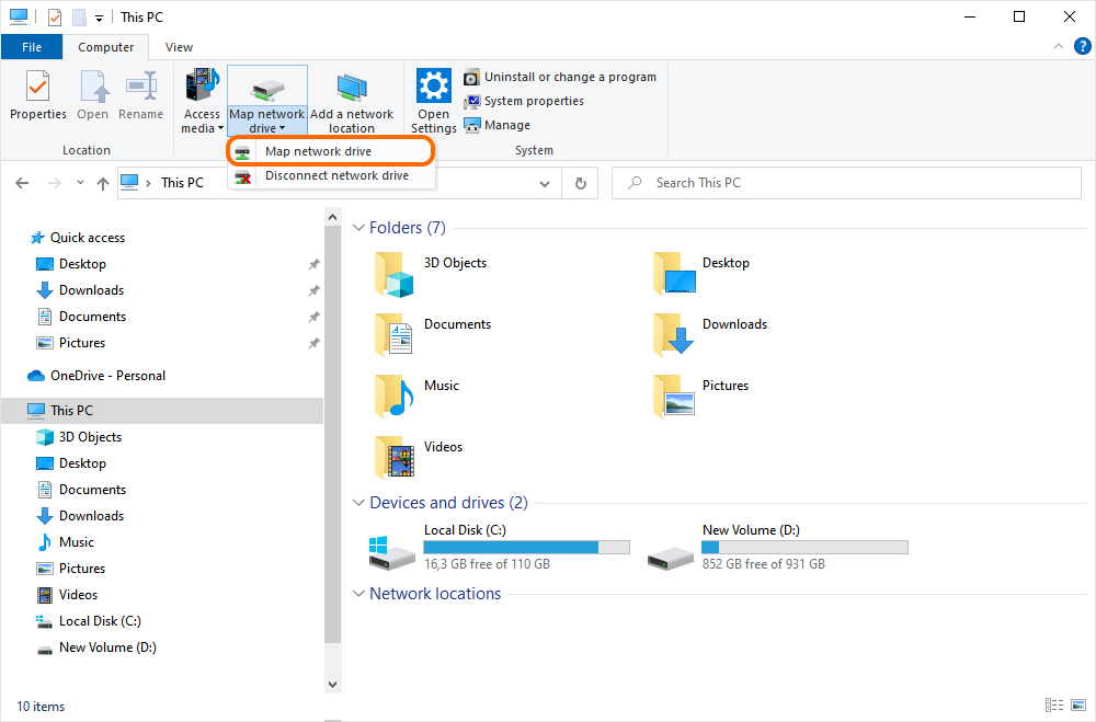 Mount the Azure file share on Windows