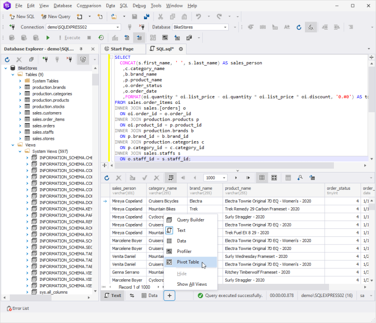Pivot Table Creation in SQL Server - from Basics to Advanced Techniques