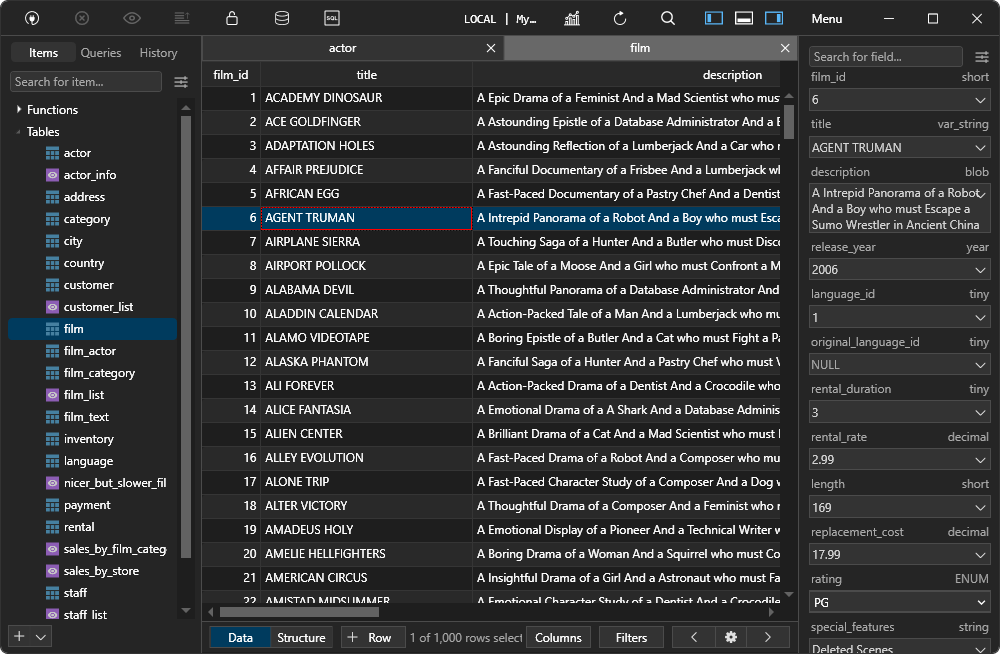 MySQL GUI Tool 7: TablePlus