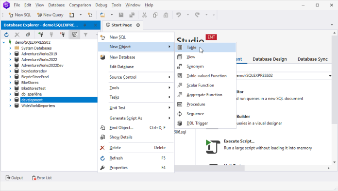Create a database in SQL Server - 3 best methods