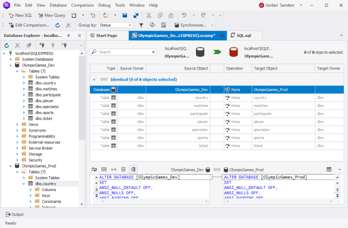 Check IF Database Exists in SQL Server – using Schema Compare