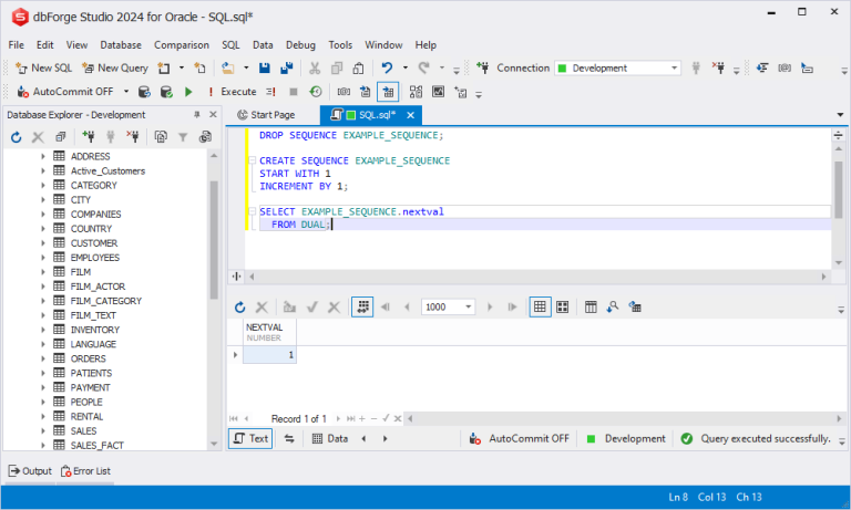 Oracle CREATE SEQUENCE — Syntax, Usage and Examples