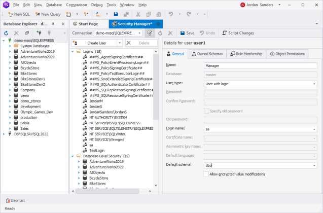 How to Create a New User in SQL Server and Manage Permissions